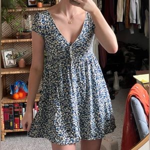 Ralph Lauren blue floral dress